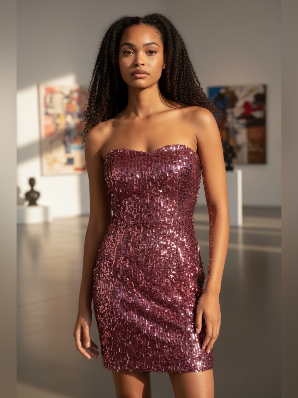 Wet Seal Sparkly Cocktail Dress - Small